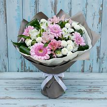 Букет цветов из:  Герберы, Альстромерии и Хризантемы #REPLACE_PRED# Тахте