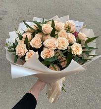 Букет Кремовые розы Латте в Тахте