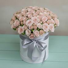 Цветочная композиция из Розы в шляпной коробке в Тахте